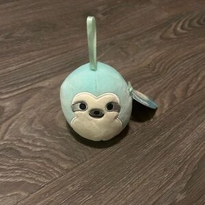 Squishmallows Aqua Sloth Plush Ornament
